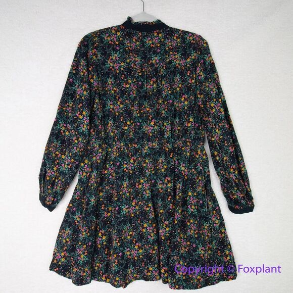 LOST +‎ WANDER Madeline Long Sleeve Minidress In Black Multi Floral, size M - Picture 12 of 16